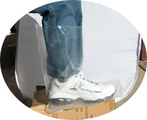 Plastic 4 mil Boot Covers (10 SAMPLE PACK)  pic 1
