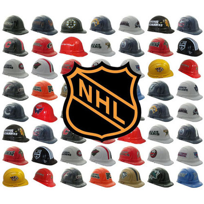 All NHL Hard Hats