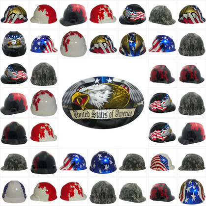 MSA Patriotic Cap Style Hard Hats