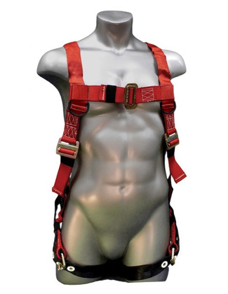 Freedom Flex Harness ~ 1 D Ring, Tongue Buckles - Front View
