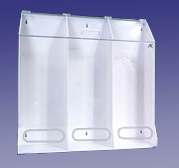 3 Compartment Multi-Purpose Dispenser Clear  Pic 1