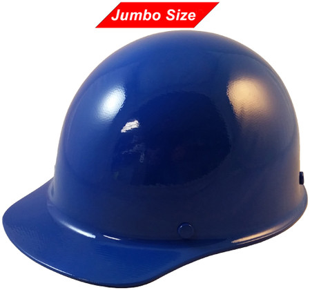 MSA Skullgard  (LARGE SHELL) Cap Style Hard Hats with Ratchet Suspension - Blue   - Oblique View
