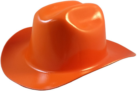 Outlaw Cowboy Hardhat with Ratchet Suspension Orange - Oblique View