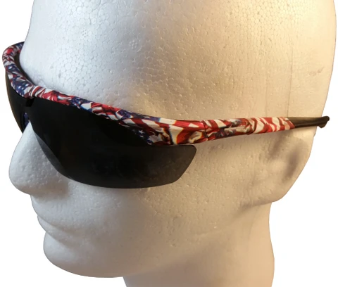 Old Glory Camo Frame Gray Premium Anti-Fog Lens - Close Up