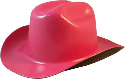 Outlaw Cowboy Hardhat with Ratchet Suspension Hot Pink
Left Side Oblique View
