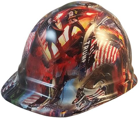 Trump All Stars Hydro Dipped Hard Hats Cap Style - Oblique View