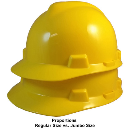 Comparison of Jumbo Vs. Regular Size Hard Hat