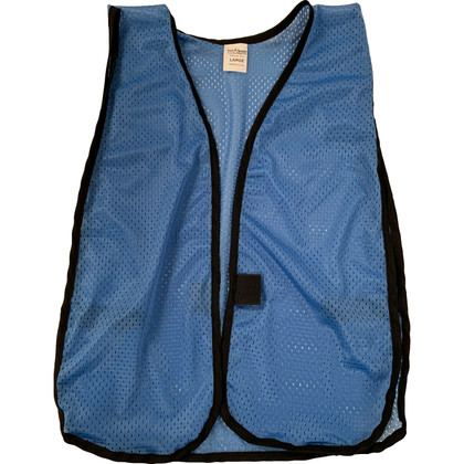 Light Blue Soft Mesh Plain Safety Vests