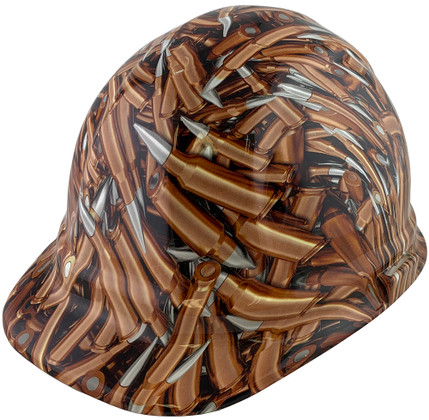 Bullets Design Cap Style Hydro Dipped Hard Hats