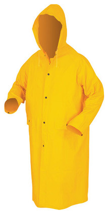 PVC Industrial Rain coats, 35 mil Size Medium