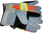 Luminator Hi-Vis Leather DOUBLE Palm w/ Reflective Stripes pic 3