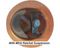MSA Skullgard Full Brim ~  Natural Tan  ~ Bottom View