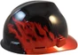 MSA Black Fire V-Gard Hard Hats with Ratchet Suspension - Right Side View