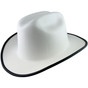 Outlaw Cowboy Hardhat with Ratchet Suspension White