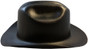 Outlaw Cowboy Hardhat with Ratchet Suspension Black Side View
