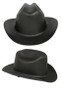 Outlaw Cowboy Hardhat with Ratchet Suspension Black