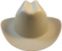 Outlaw Cowboy Hardhat with Ratchet Suspension Tan Front View