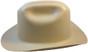 Outlaw Cowboy Hardhat with Ratchet Suspension Tan Side View
