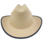Outlaw Cowboy Hardhat with Ratchet Suspension Tan Color with Optional Edge
Front View