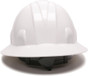 Pyramex 4 Point Full Brim Style with RATCHET Suspension White - Front View