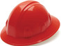 Pyramex 4 Point Full Brim Style with RATCHET Suspension Red  - Oblique View