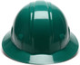 Pyramex 4 Point Full Brim Style with RATCHET Suspension Green - Back View