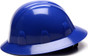 Pyramex 4 Point Full Brim Style with RATCHET Suspension Blue  - Side View