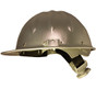Aluminum Cap Style Hardhats with Ratchet Suspensions - Silver