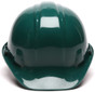 Pyramex 4 Point Cap Style with Pin Lock Suspension Green - Front View