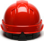 Pyramex Ridgeline Cap Style Hard Hats Red - Back View
