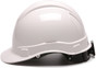 Pyramex Ridgeline Cap Style Hard Hats White - Side View