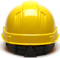 Pyramex Ridgeline Cap Style Hard Hats Yellow - Back View