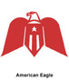 Reflective Hard Hat Decals ~ American Eagle