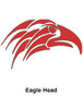 Reflective Hard Hat Decals ~ Eagle Head