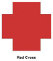 Reflective Hard Hat Decals ~ Red Cross