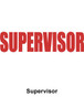 Reflective Hard Hat Decals ~ Supervisor
