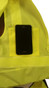 ANSI 2004 Sleeveless Class 2 Double Stripe LIME Safety Vests - Silver Stripes Inside Pocket