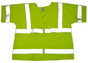Arc Flame Resistant Class 3 Safety Vests Lime Sleeved with Silver Stripes pic 2
