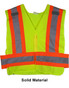 ANSI 207-2006 Public Service Safety Vests ~ Lime with Orange/Silver Stripes pic 2
