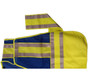 ERB BLUE Safety Vests ~ 3 pockets with Lime/Silver Reflective Stripes Pic 3
