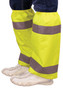Hi Viz Lime Color Leg Gaiters with Silver Stripes Pic 1