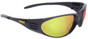 Dewalt Ventilator ~ BLACK Frame Safety Glasses ~ With Yellow Mirror Lens