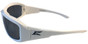 Edge Brazeau Safety Glasses ~ White Frame, Smoke Lens