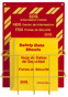 MSDS Right-To-Know Center, 3 language- Includes MSDS sign, 1.5 inch binder, and wire rack