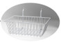 Wire Basket 12 inch x 12 inch x 4 inch, white 