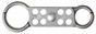 Double Sided Hasp for Lockout - Tagout. 1 inch on one side / 1.5 inch on the other side, Die-Cast