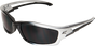 Edge Kazbek Safety Glasses ~ Black Frame, Smoke Lens