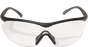 Edge Banraj Safety Glasses ~ Black Frame with Clear Lens