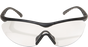 Edge Banraj Safety Glasses ~ Black Frame with Clear Lens