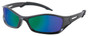 Crews Triwear Series Professional Grade ~ Steel Frame With Silver Cord ~ Emerald Mirror Lens